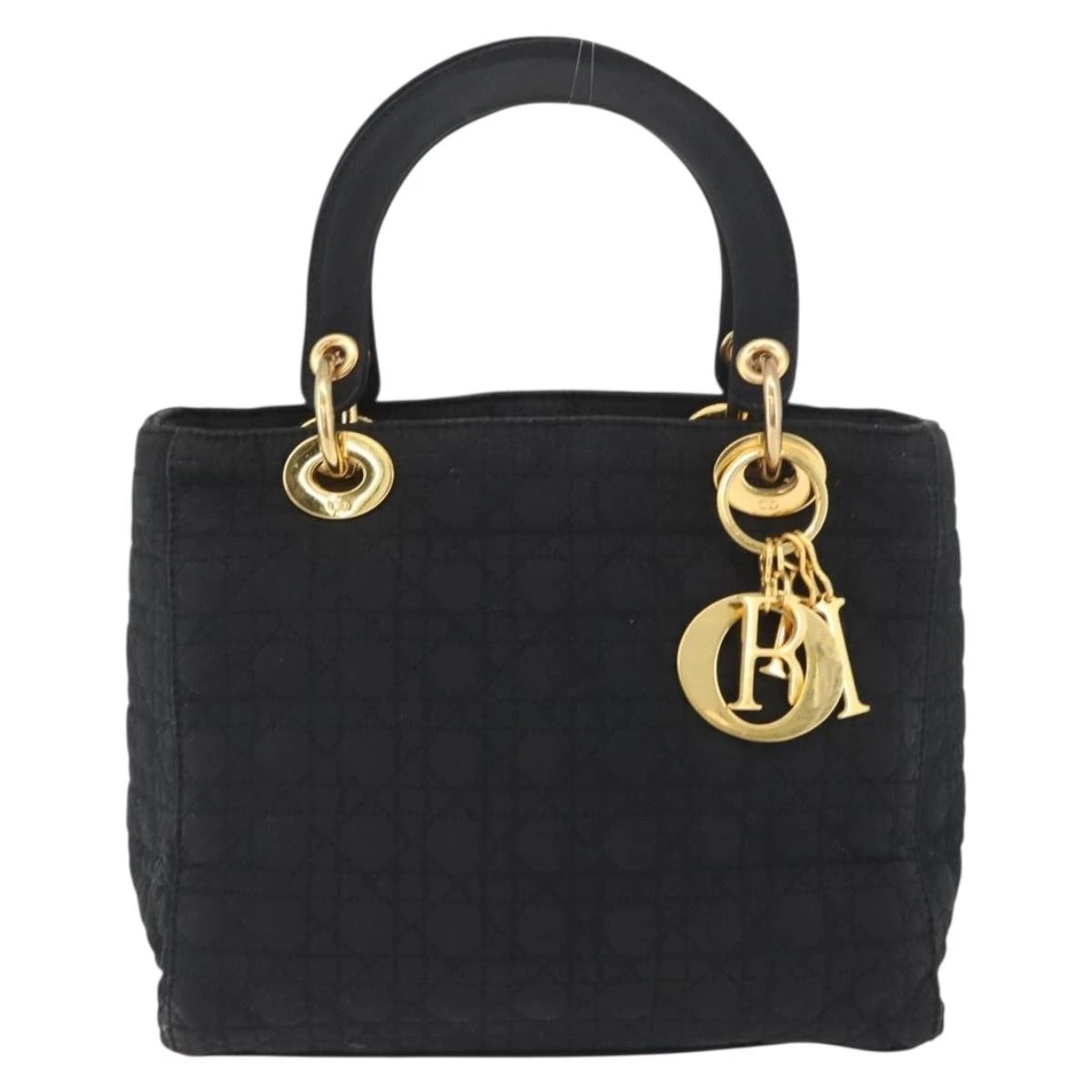 $5100 Dior Nylon Cannage Medium Lady Dior Black