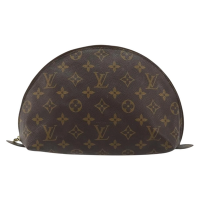 $620 2002 LOUIS VUITTON Monogram Trousse Demi Ronde TH0092