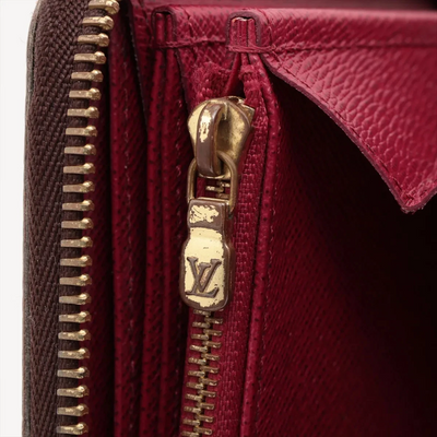 $915 LM0280 2020 Louis Vuitton Monogram Zippy Wallet Fuchsia
