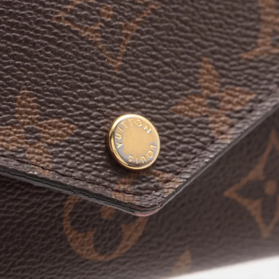 $720 Louis Vuitton Monogram Monogram Jeanne Wallet Rose Ballerine with inserts