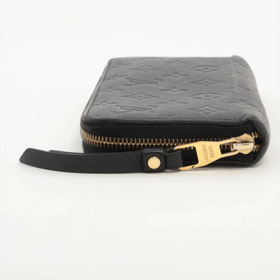 $1170 Louis Vuitton Empreinte Zippy Wallet M61864 Noir Zip Round Wallet
