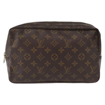 $600 1990 LOUIS VUITTON Monogram Trousse Toilette 28 Clutch Bag NO0930
