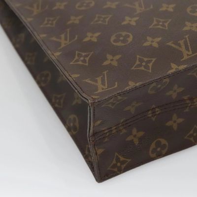 LOUIS VUITTON Monogram Sac Plat Hand Bag