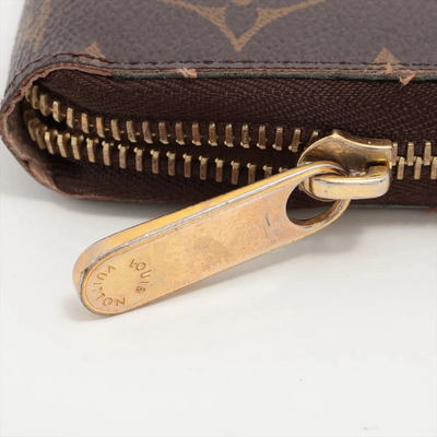 $915 RFID Louis Vuitton Monogram Zippy Wallet Rose Ballerine