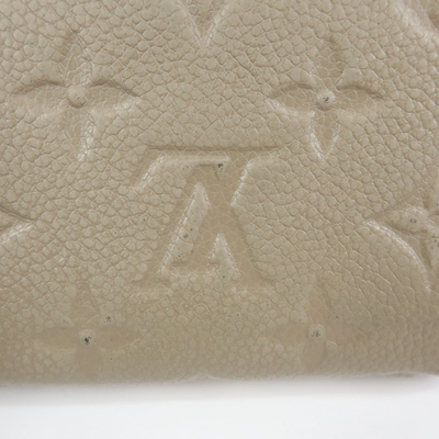 $760 Louis Vuitton Monogram Empreinte Round Zippy Coin Case Beige RFID