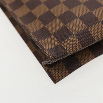 $760 1996 LOUIS VUITTON Damier Ebene Toiletry Pouch 26 TH0956