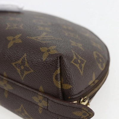 $735 1996 LOUIS VUITTON Monogram Trousse Demi Ronde  TH0996