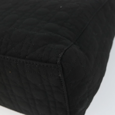 $5100 Christian Dior Nylon Cannage Medium Lady Dior Black Gold
