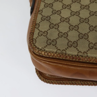 $1890 GUCCI Marrakech Messenger Bag GG Canvas Medium