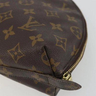 $620 2002 LOUIS VUITTON Monogram Trousse Demi Ronde TH0092