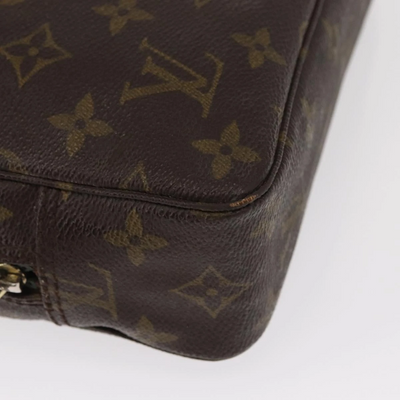 $600 1985 LOUIS VUITTON Monogram Trousse Toilette 23 Clutch Bag 853