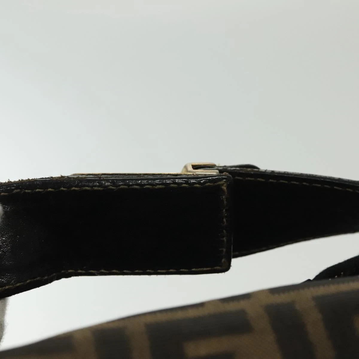 $980 2003 Fendi Zucca Canvas Vanity Hand Bag 2211-26715-009