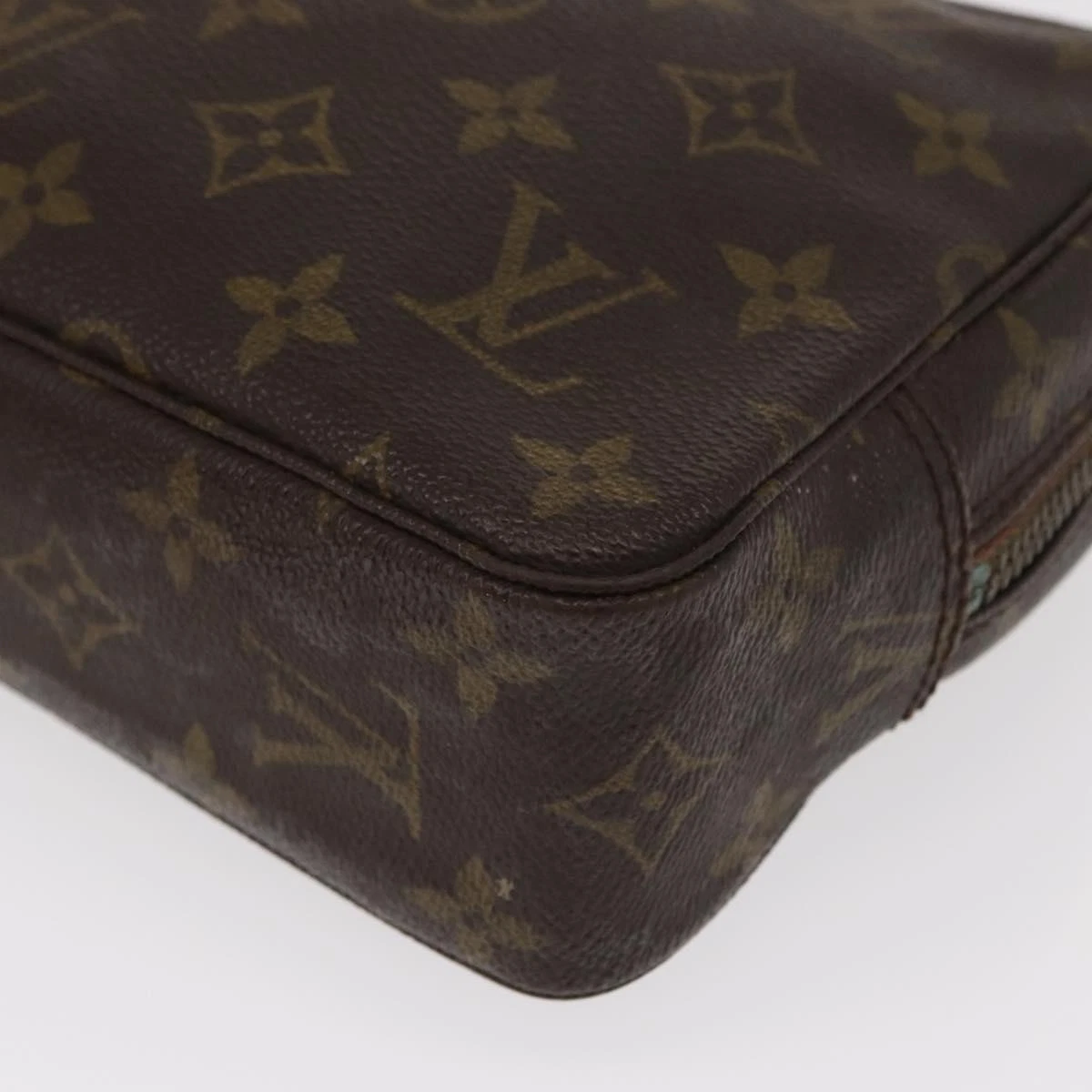 $600 1985 LOUIS VUITTON Monogram Trousse Toilette 23 Clutch Bag 853
