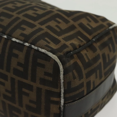 $980 2003 Fendi Zucca Canvas Vanity Hand Bag 2211-26715-009