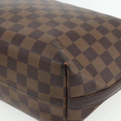 $1050 2005 LOUIS VUITTON Damier Ebene Illovo MM Shoulder Bag AR0065