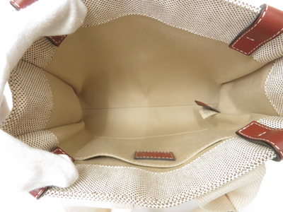 $990 2021 Chloe Woody Canvas Small Tote Bag C04T4P
