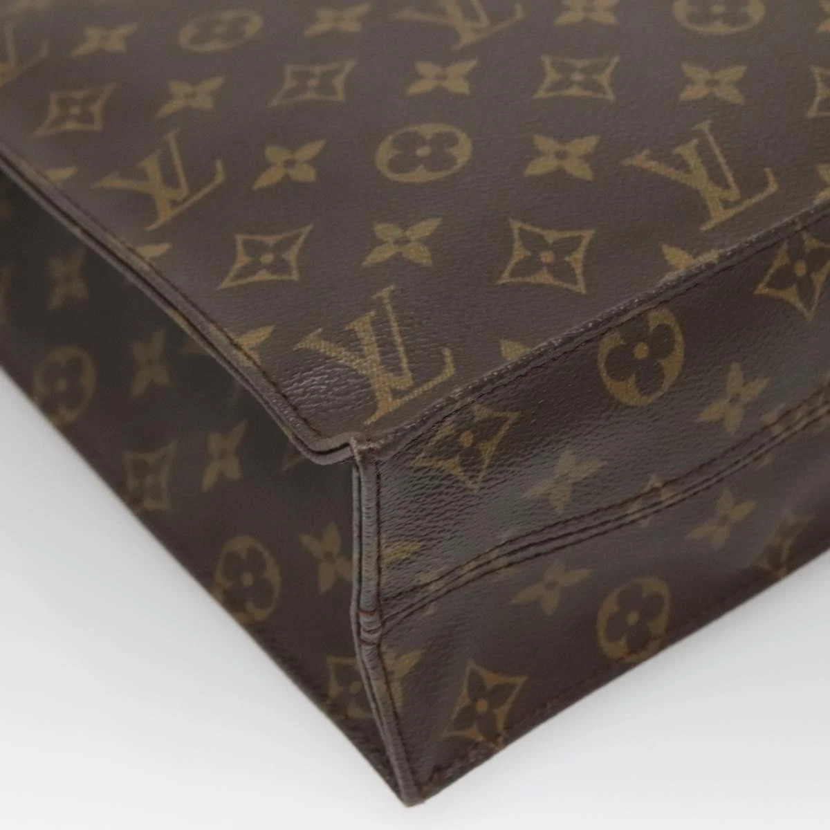 LOUIS VUITTON Monogram Sac Plat Hand Bag