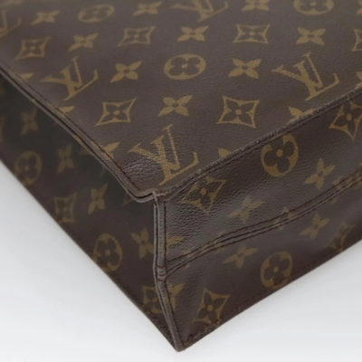 LOUIS VUITTON Monogram Sac Plat Hand Bag