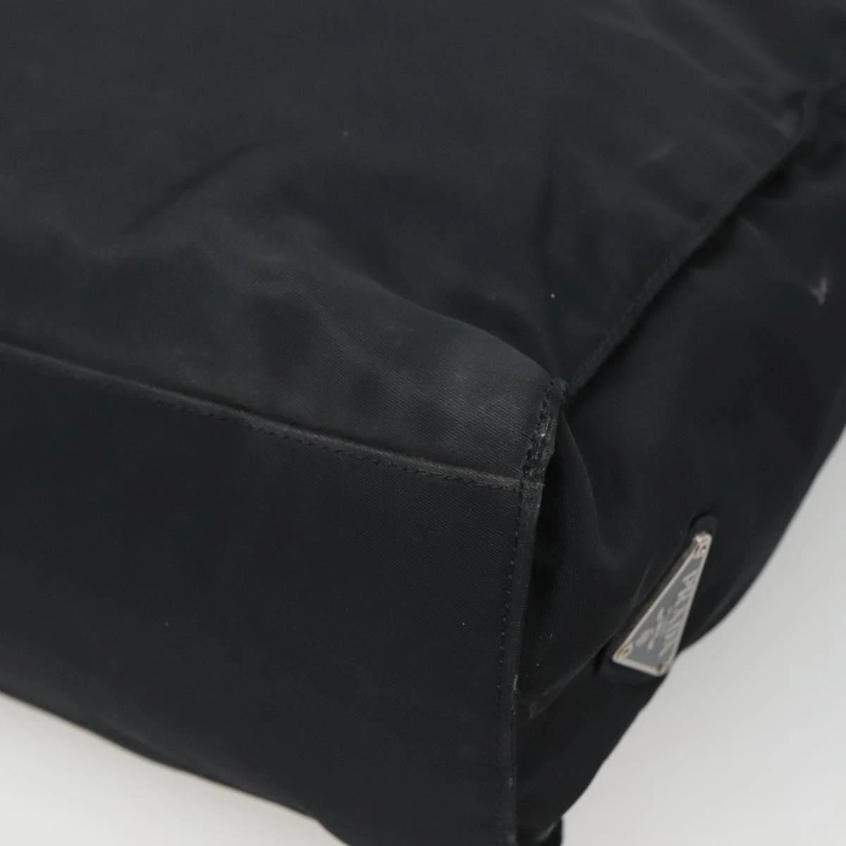 $1250 PRADA Nylon Tessuto Opaline Tote Black