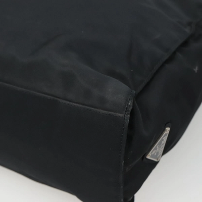 $1250 PRADA Nylon Tessuto Opaline Tote Black