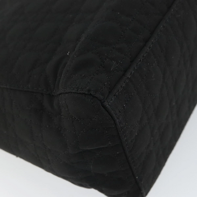 $5100 Christian Dior Nylon Cannage Medium Lady Dior Black Gold