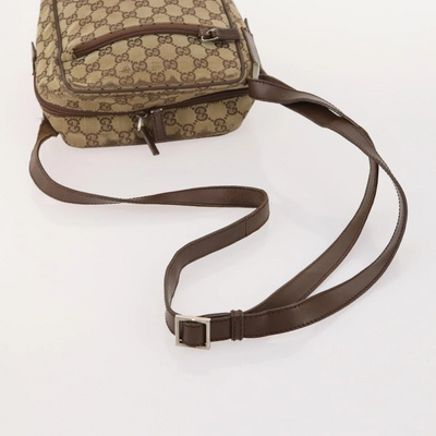 $1280 GUCCI GG Canvas Flight Messenger Bag