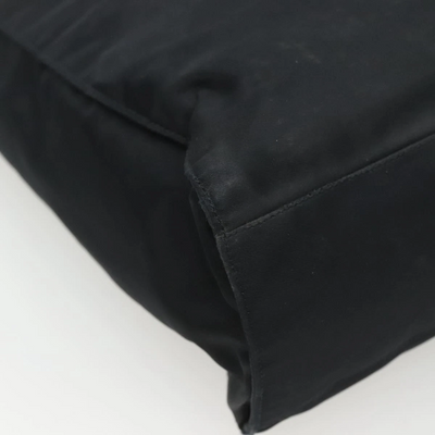 $1250 PRADA Nylon Tessuto Opaline Tote Black