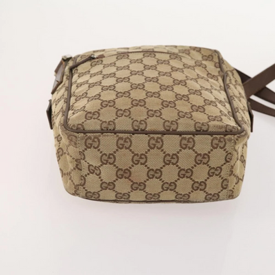 $1280 GUCCI GG Canvas Flight Messenger Bag