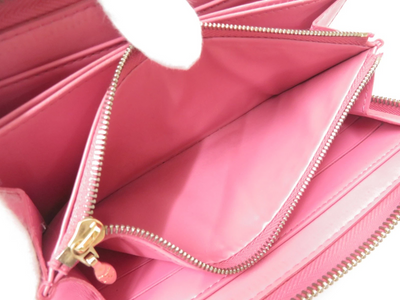 $970 Louis Vuitton Vernis Zippy Wallet Rose Litchi