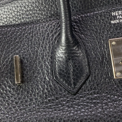 HERMES Birkin 35 Black Togo Square J Handbag 227277376487
