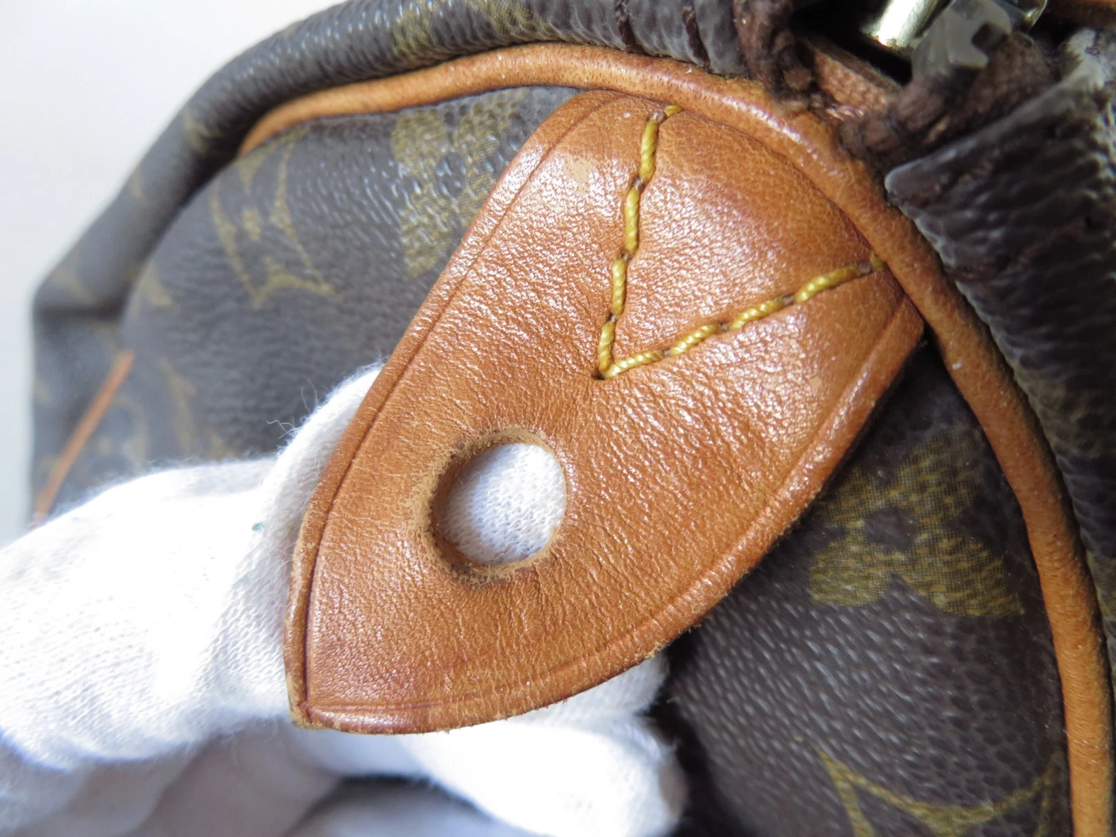 Authentic Louis Vuitton Monogram Speedy 30 Hand Bag F#45163