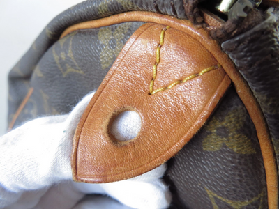 Authentic Louis Vuitton Monogram Speedy 30 Hand Bag F#45163