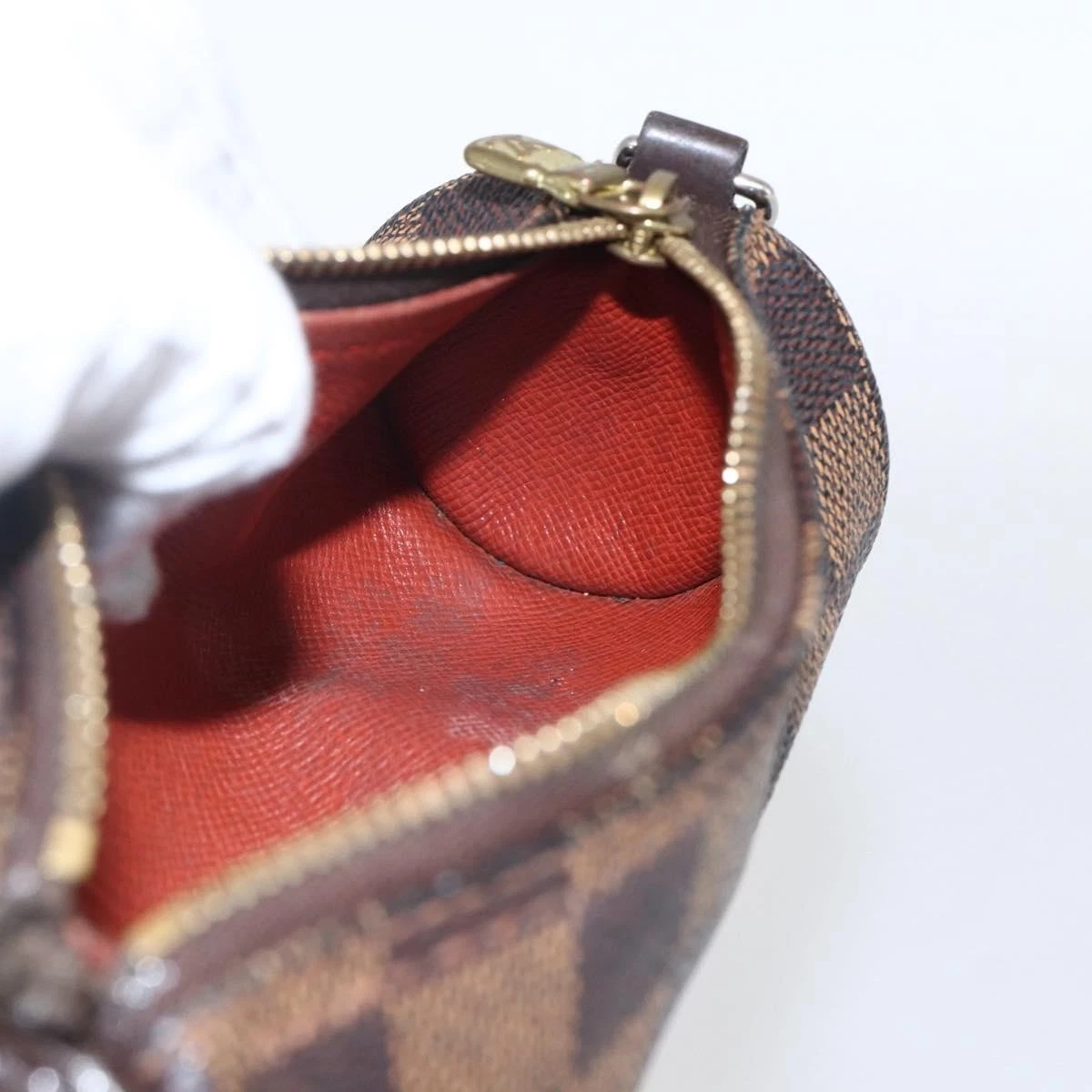 $1560 LOUIS VUITTON Damier Ebene Papillon Pochette VINTAGE