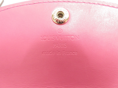 Auth LOUISVUITTON Monogram Vernis Enveloppe Plat Coin Card Case Wallet F#50964