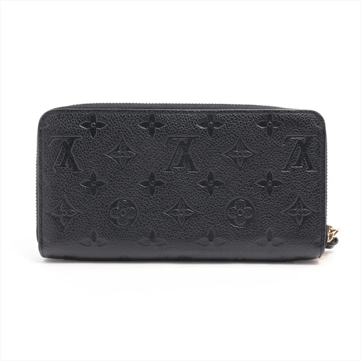 $1170 Louis Vuitton Empreinte Zippy Wallet Black