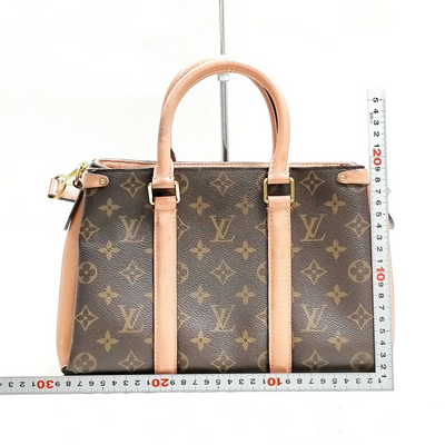 $2560 2019 Louis Vuitton Soufflot BB Monogram Peach Shoulder Bag Cloth CA4129