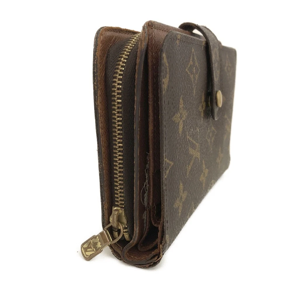 Louis Vuitton Monogram Porte Papier Zippe Bifold Wallet Brown SP0083