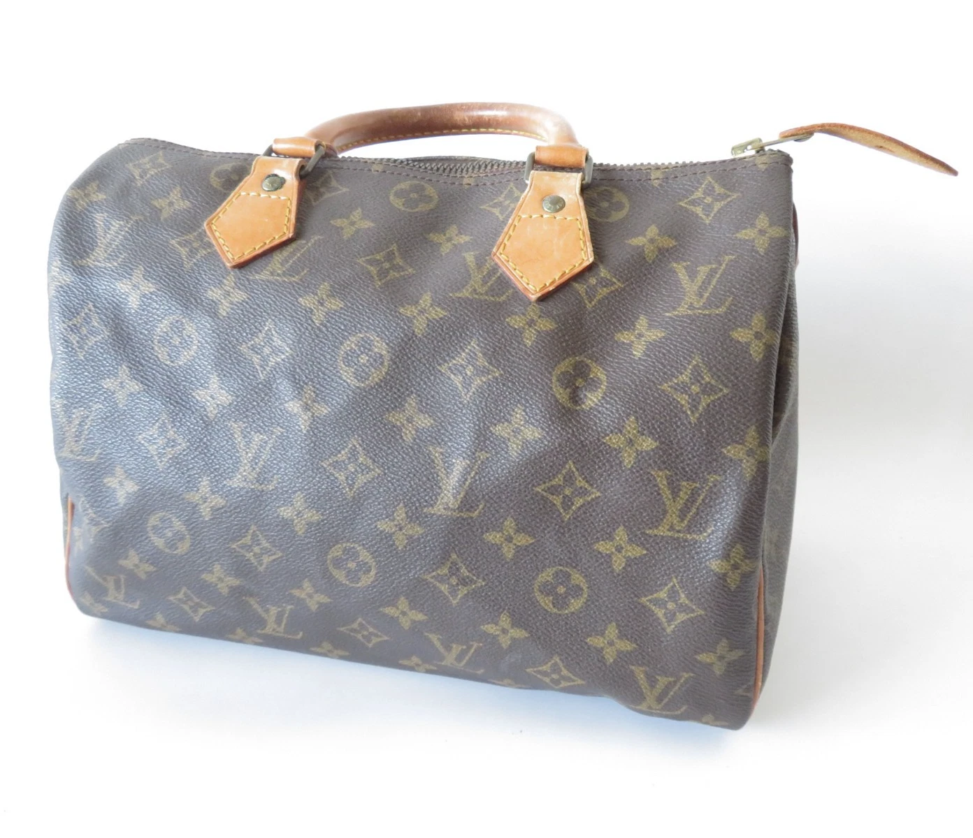 Authentic Louis Vuitton Monogram Speedy 30 Hand Bag F#45163