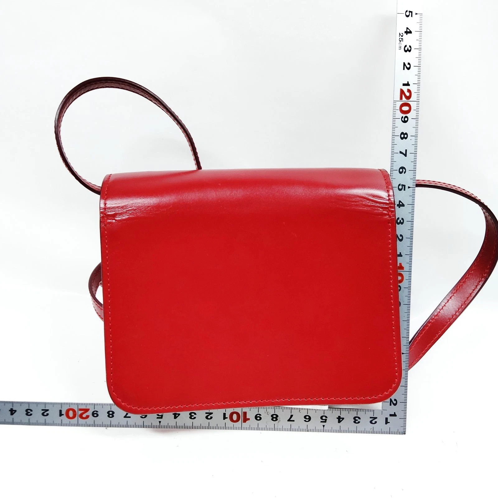 Burberry Shoulder Bag Red Leather