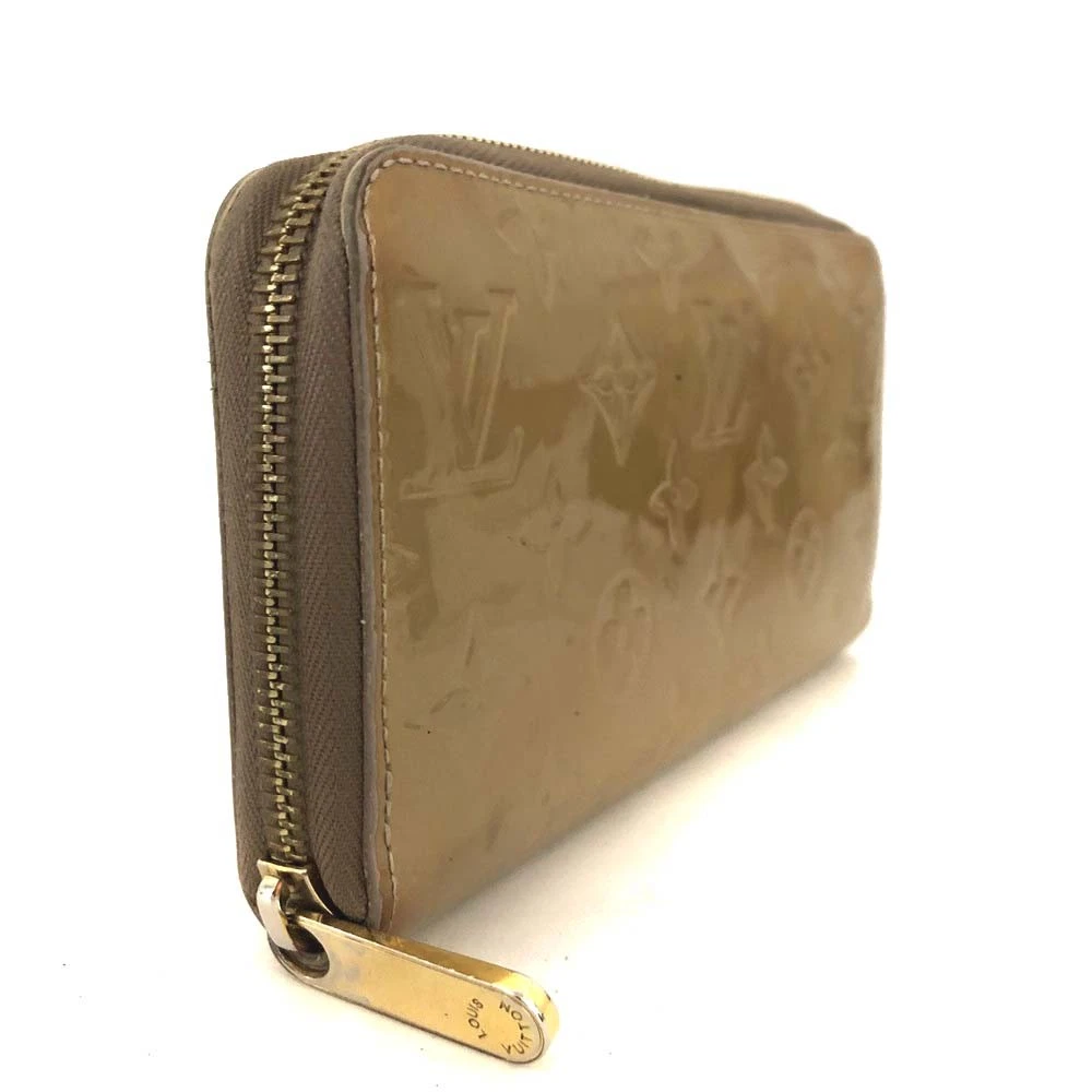 $970 2012 Louis Vuitton Monogram Vernis Zippy Zip Around Long Wallet CA2152