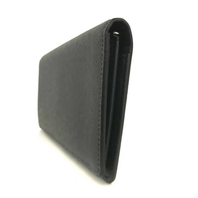 $810 2017 Louis Vuitton Taiga Brazza Wallet Black TA3197