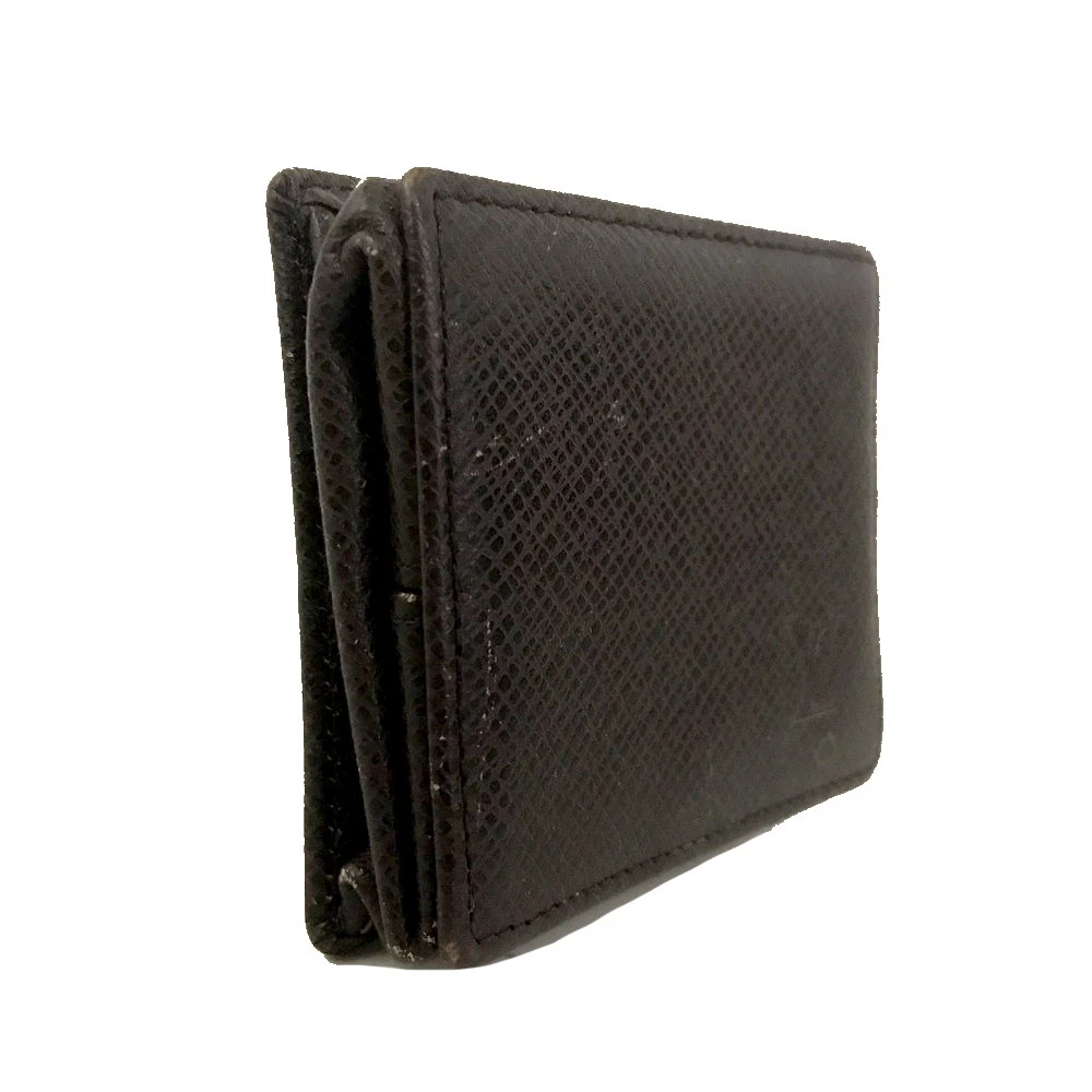 Louis Vuitton Taiga Porte Mannaie Boite Leather Coin Purse Wallet MI0928