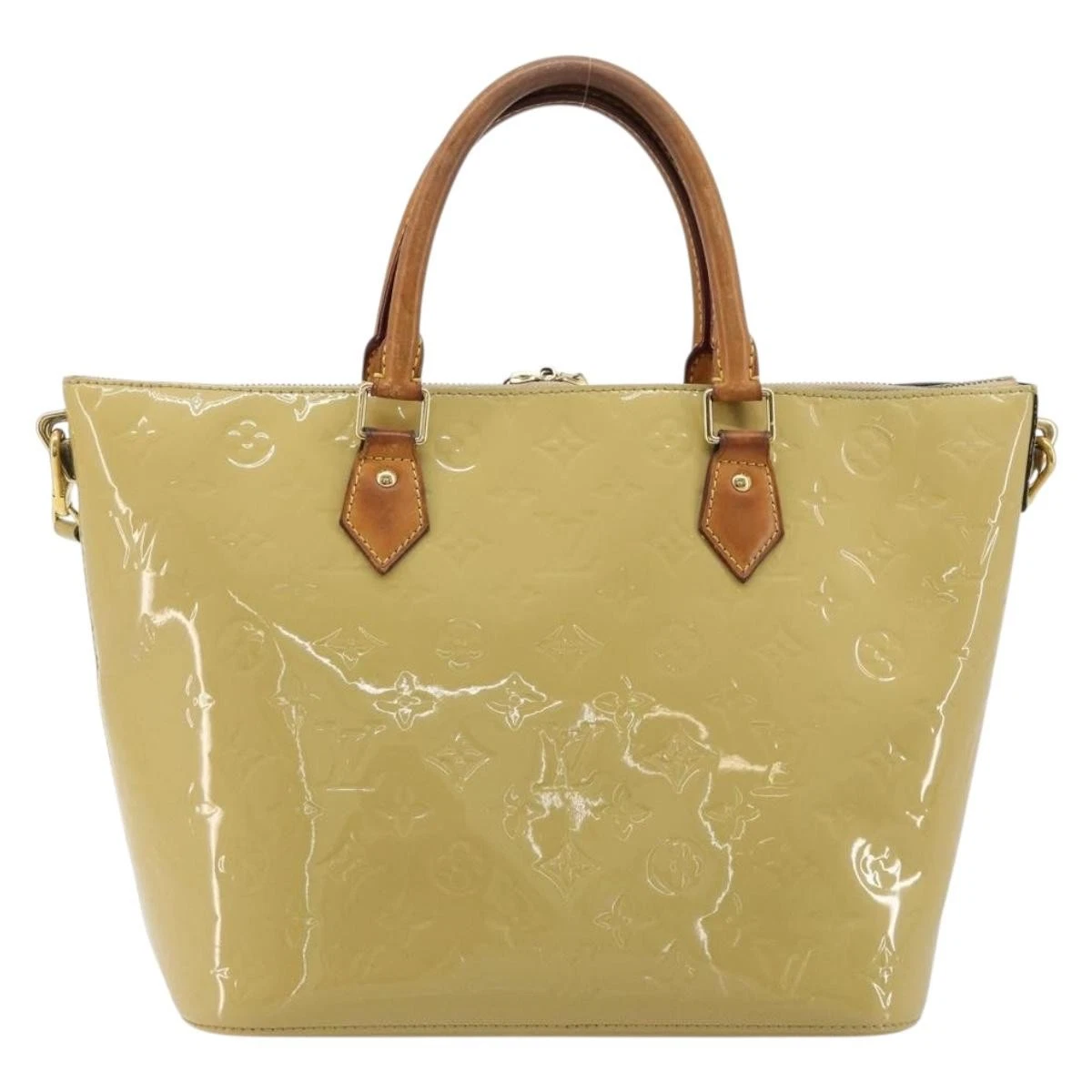 $1560 2014 LOUIS VUITTON Vernis Montebello PM Dune DR2114