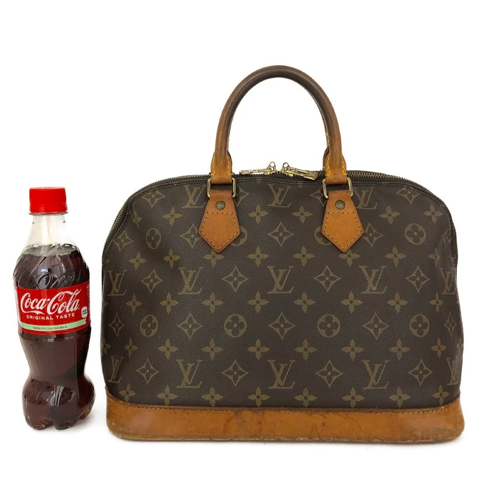 $2090 1993 Louis Vuitton Monogram Alma Tote Hand Bag Purse Brown VI0933