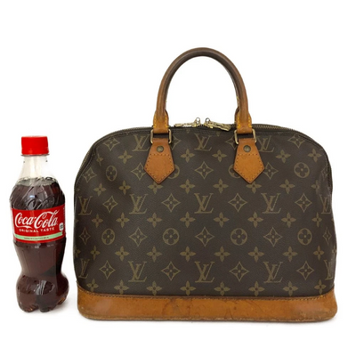 $2090 1993 Louis Vuitton Monogram Alma Tote Hand Bag Purse Brown VI0933
