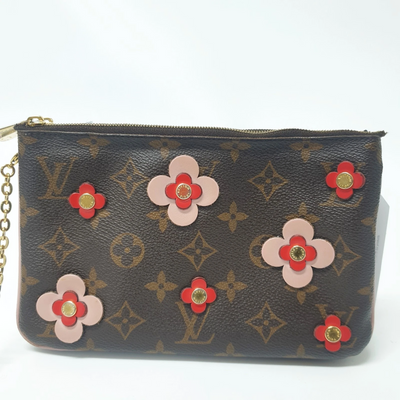 Louis Vuitton Pochette Double Zipper Flower Monogram GI0169