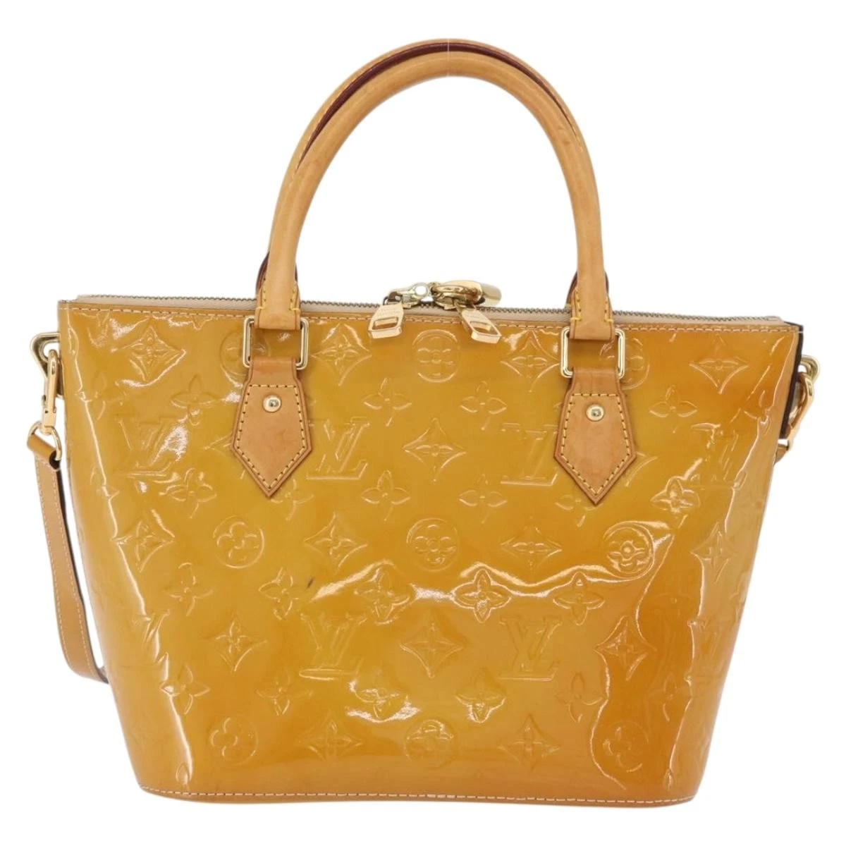 $1560 2014 LOUIS VUITTON Vernis Montebello PM Dune DR2194
