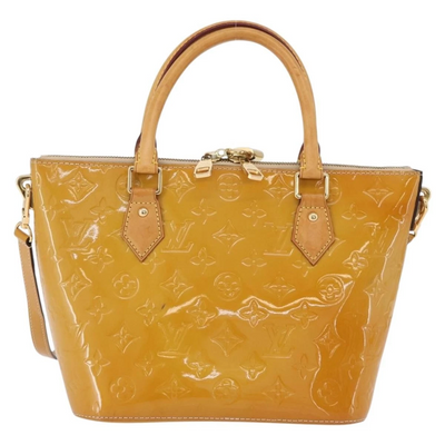 $1560 2014 LOUIS VUITTON Vernis Montebello PM Dune DR2194