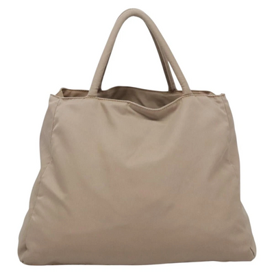 $1250 PRADA Tessuto Nylon City Tote Beige