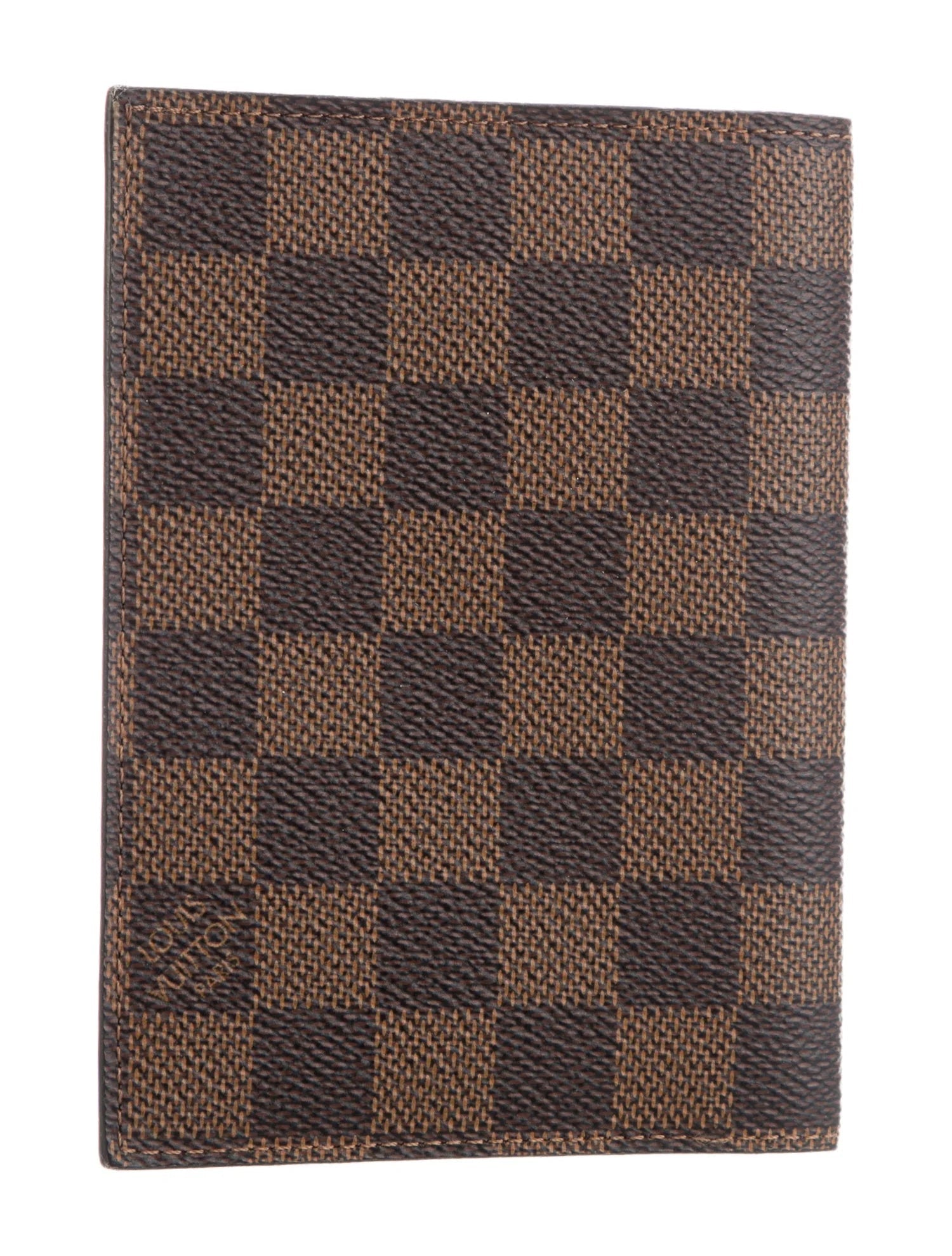 $400 Louis Vuitton Damier Ebene Passport Cover